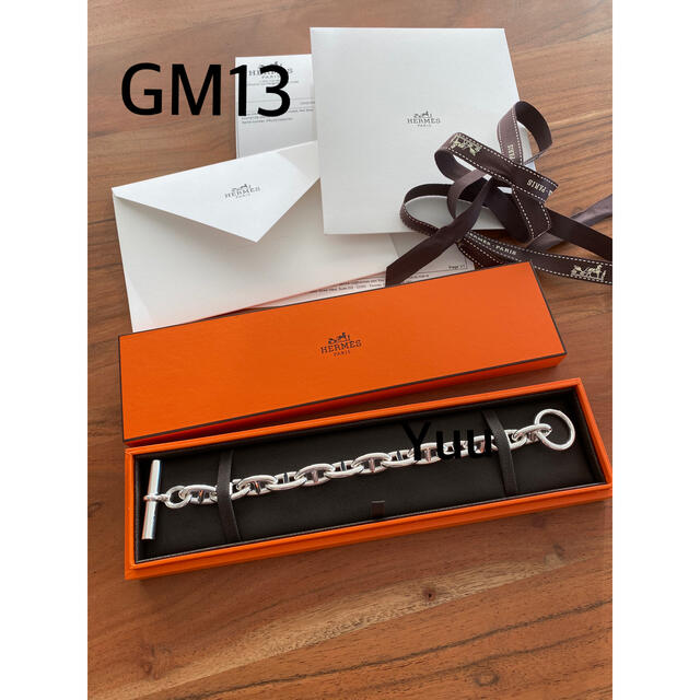 エルメス  HERMES シェーヌダンクル　チェーン　ブレスレット GM13コマ