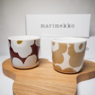 マリメッコ(marimekko)の【新品】marimekko　2020年新色　ウニッコ　ラテマグ2個セット(食器)