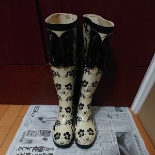 オシャレ 長靴 雪 ガーデニング 39(レインブーツ/長靴)