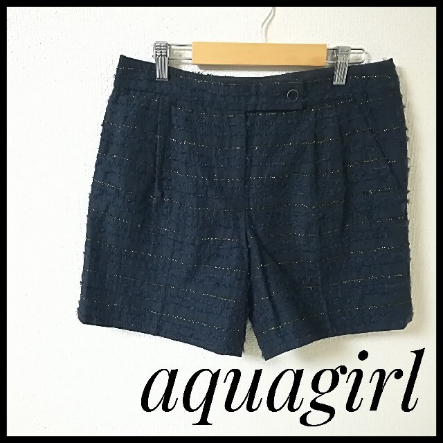 aquagirl(アクアガール)の【aquagirl】ラメ入り！ショートパンツ レディースのパンツ(ショートパンツ)の商品写真