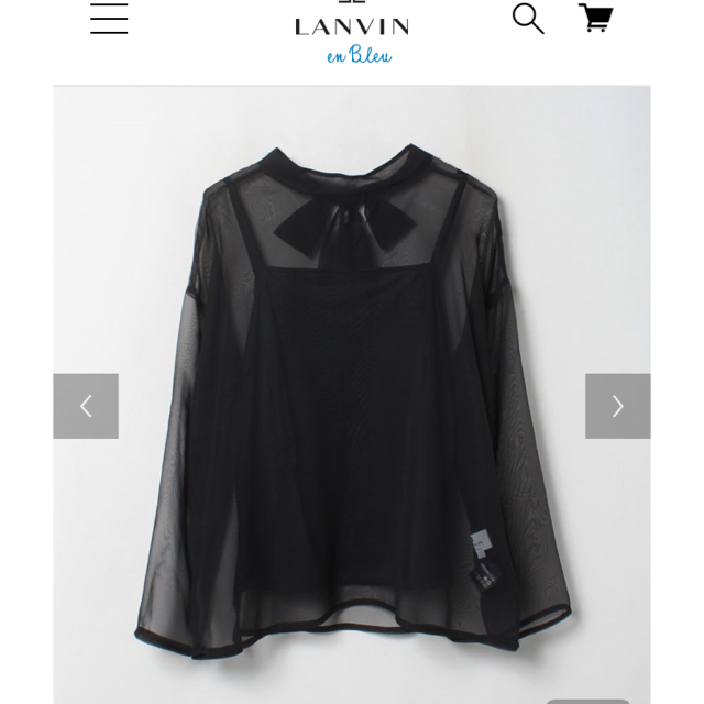 LANVIN en Bleu(ランバンオンブルー)の【未使用】ブラウス レディースのトップス(シャツ/ブラウス(長袖/七分))の商品写真