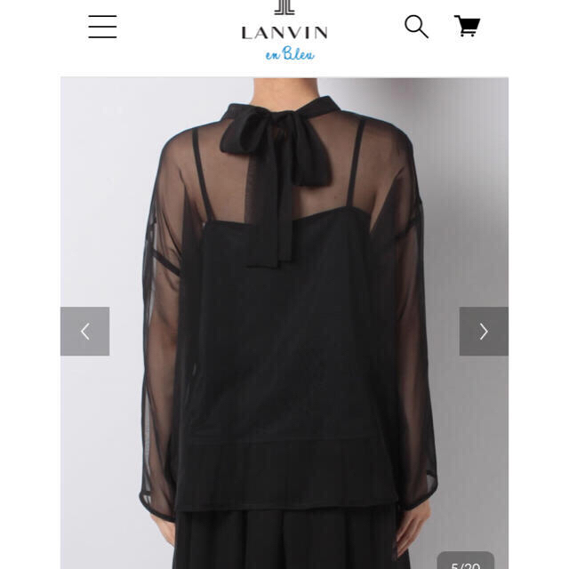 LANVIN en Bleu(ランバンオンブルー)の【未使用】ブラウス レディースのトップス(シャツ/ブラウス(長袖/七分))の商品写真