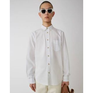 アクネ(ACNE)のAcne Studios 未使用 ボタンダウンシャツ ホワイト(シャツ)