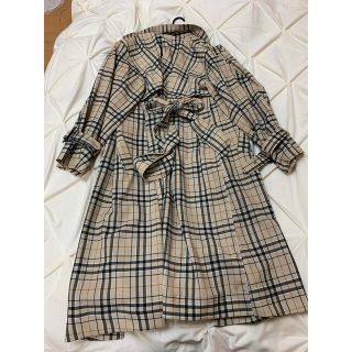 マウジー(moussy)のmoussy トレンチコート　チェック柄(トレンチコート)