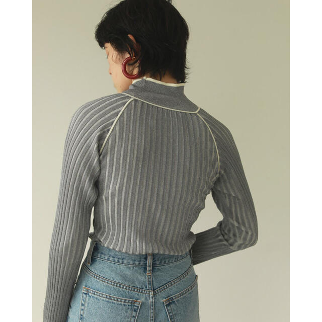 TODAYFUL(トゥデイフル)のtodayful  Raglan Stripe Knit  アイスブルー レディースのトップス(ニット/セーター)の商品写真