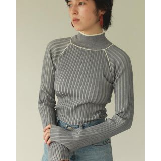 トゥデイフル(TODAYFUL)のtodayful  Raglan Stripe Knit  アイスブルー(ニット/セーター)