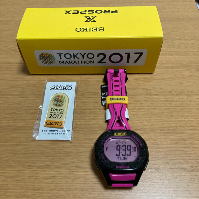 SEIKO(セイコー)のセイコースポーツウォッチ(東京マラソン2017) スポーツ/アウトドアのスポーツ/アウトドア その他(陸上競技)の商品写真