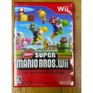 ニンテンドウ(任天堂)のNew スーパーマリオブラザーズ Wii Wii(家庭用ゲームソフト)