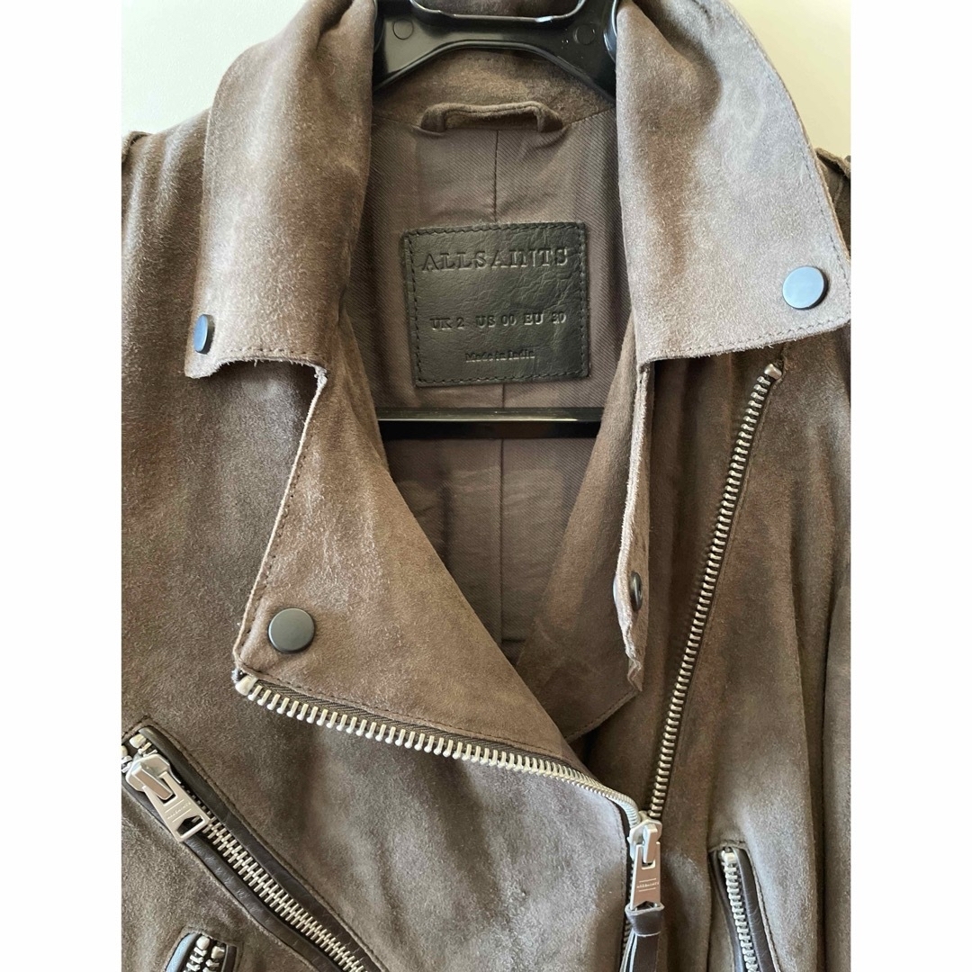 美品 ライダースジャケット オールセインツ スウェード ALL SAINTS