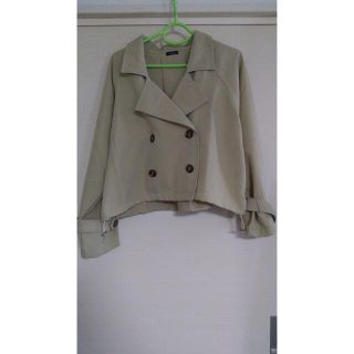 説明② 春コート ミントグリーン ショート 未使用 kenza.re