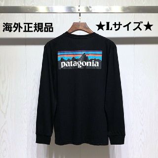 パタゴニア(patagonia)の歳末売り尽くしセール　即日発送　patagonia　ロンT　ブラック　Lサイズ(Tシャツ/カットソー(七分/長袖))