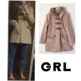 グレイル(GRL)の【美品】ファー付き ダッフルコート(ダッフルコート)