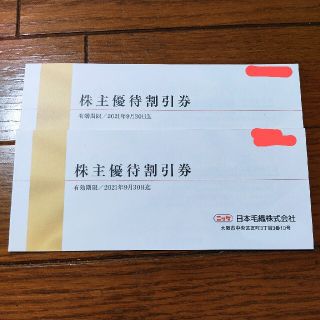 ニッケ　株主優待券　2冊　6000円分　日本毛織　送料無料(ショッピング)