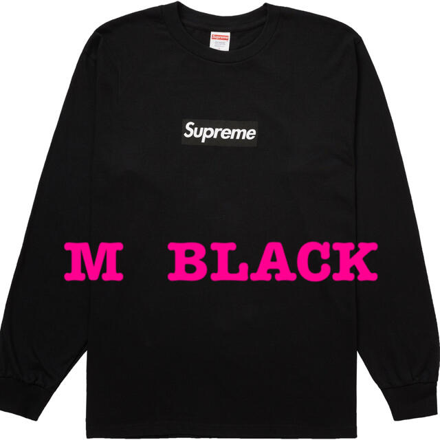 Supreme Box Logo L/S Tee  M black  黒