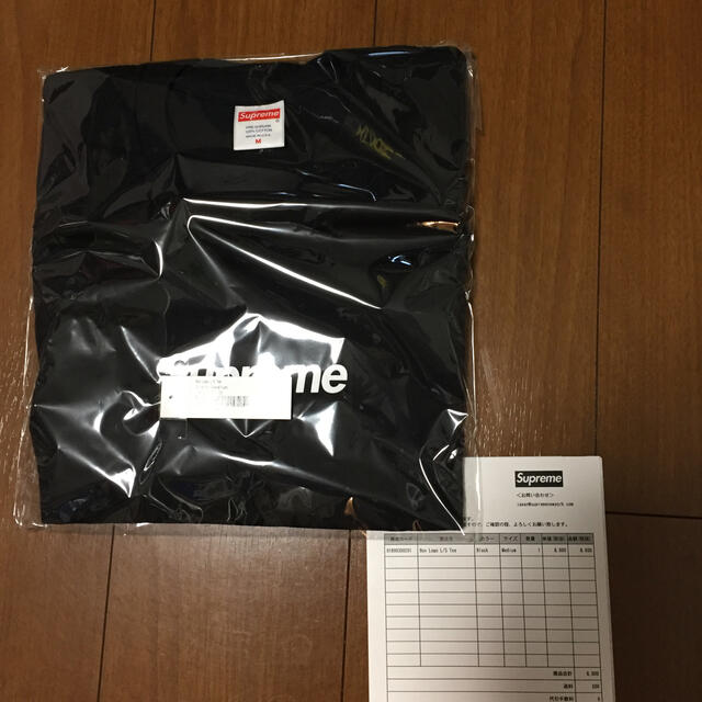 Supreme Box Logo L/S Tee  M black  黒