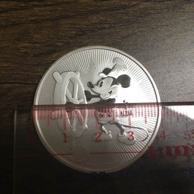 Disney(ディズニー)の本物 銀貨 1オンス ディズニー 2017 オーストラリア エンタメ/ホビーの美術品/アンティーク(貨幣)の商品写真