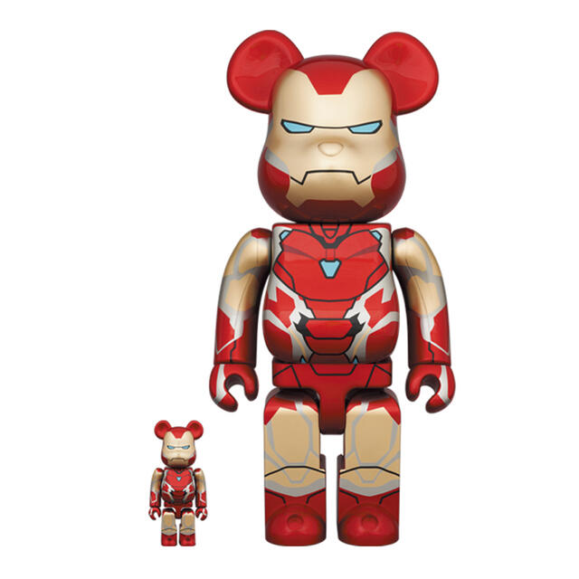 キャラクターグッズBearbrick Iron Man Mark 85 400% 100%