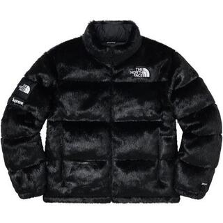 シュプリーム(Supreme)の【S】Supreme Faux Fur Nuptse Jacket Black(ダウンジャケット)