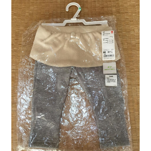 UNIQLO(ユニクロ)のユニクロ 裏ボアスカッツ 新品・未開封 キッズ/ベビー/マタニティのキッズ服女の子用(90cm~)(パンツ/スパッツ)の商品写真