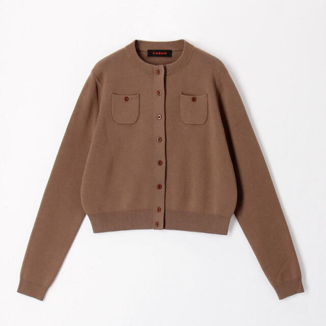 Caban コットンカシミヤ クルーネックカーディガン - カーディガン