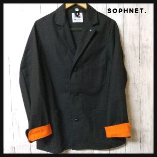 ソフネット(SOPHNET.)のSOPHNET. yarmo ワーク ジャケット カバーオール 紺 M 匿名配送(カバーオール)