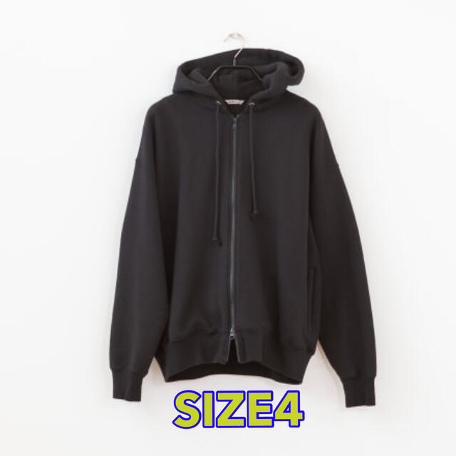 オーラリースタイリスト私物　コットンカシミアジップパーカー SIZE 4メンズ