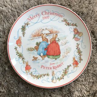 ウェッジウッド(WEDGWOOD)のウェッジウッド  ピーターラビット  クリスマスプレート4枚(食器)