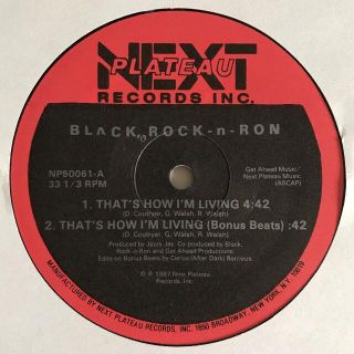Black, Rock-n-Ron-That's How I'm Living(ヒップホップ/ラップ)