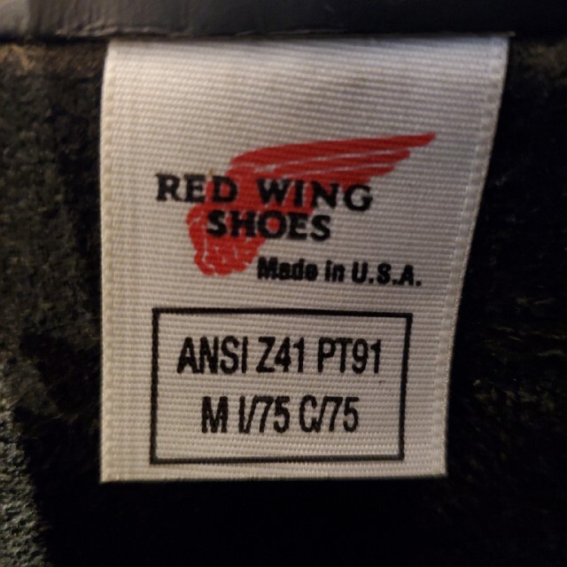 Red Wing 茶芯 PT91 2268 8D プリントタグ 93年製造