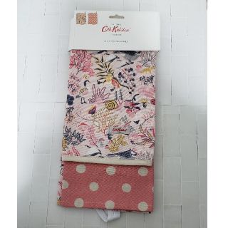 キャスキッドソン(Cath Kidston)の33.キャス・キッドソン　ティータオル　セット　生地　ピンク(タオル/バス用品)