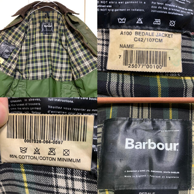 Barbour(バーブァー)の3Crest Barbour BEDALE Sage C42 バブアー メンズのジャケット/アウター(ミリタリージャケット)の商品写真