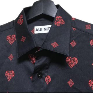 サンローラン(Saint Laurent)のAUI NITE heart tribal shirt ハートトライバル シャツ(シャツ)