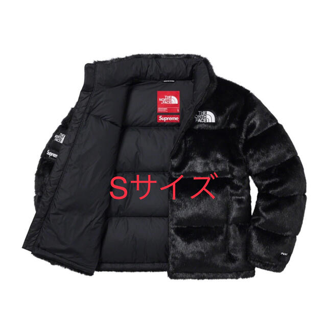 Supreme/TNF Faux Fur Nuptse Jacket Black