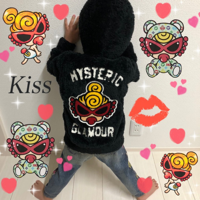 HYSTERIC MINI(ヒステリックミニ)の専用♡ぶらさがりパーカー🌴110せんち キッズ/ベビー/マタニティのキッズ服男の子用(90cm~)(ジャケット/上着)の商品写真