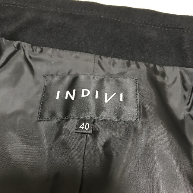 INDIVI(インディヴィ)のインディヴィ INDIVI Pコート ピーコート 美品！黒！ レディースのジャケット/アウター(ピーコート)の商品写真