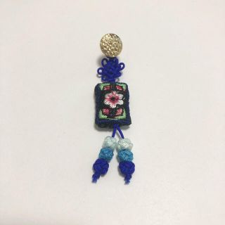 デプト(DEPT)の最終値下 vintage 刺繍 中華 チャイナ ピアス(ピアス)