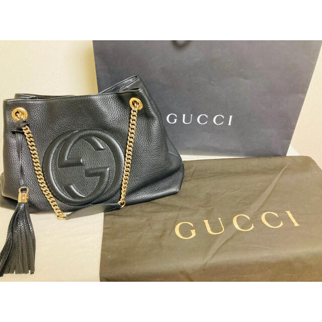 おすすめ】 Gucci ソーホー チェーントートバック正規品 GUCCI
