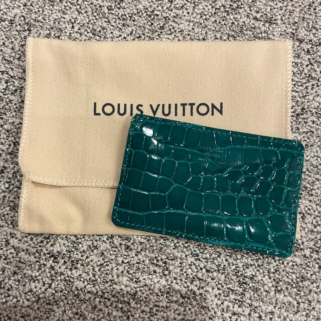 LOUIS VUITTON ルイヴィトン カードケース - 緑