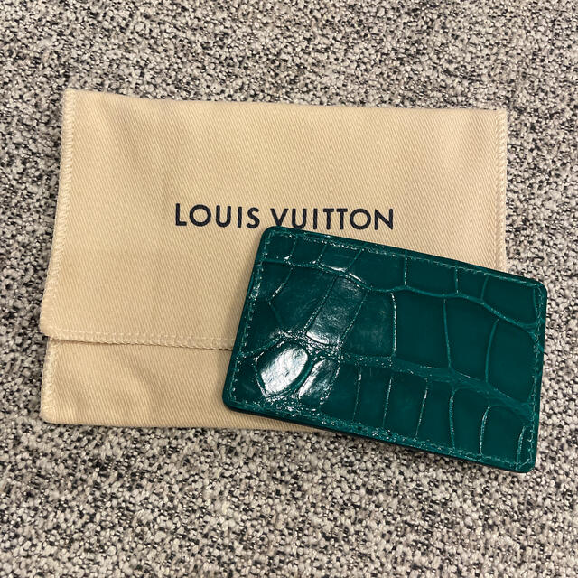 LOUIS VUITTON - *新品激レア ルイヴィトン アリゲーター 緑色 カード