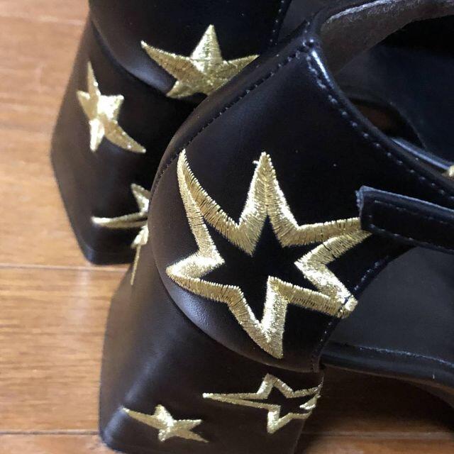 moussy(マウジー)の新品未使用◆moussy（マウジー）【STAR PUMPS】サイズＳ ブラック  レディースの靴/シューズ(ハイヒール/パンプス)の商品写真