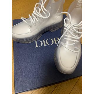 ディオール(Dior)のまこと様 dior クリアブーツ ディオール サイズ41 トランスルーセント(スニーカー)