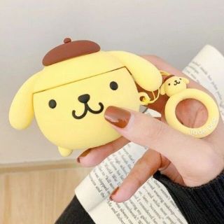 匿名配送 ポムポムプリン　AirPodsケース　リングホルダー付き　(モバイルケース/カバー)