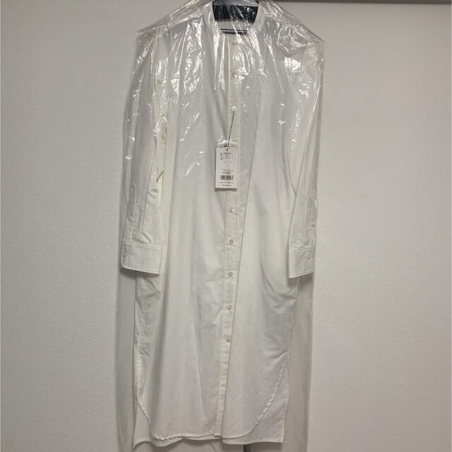 新品】n.o.r.c 白 バンドカラー シャツワンピースの通販 by horihome ... 【新品】n.o.r.c 白 バンドカラーシャツ ロングシャツ