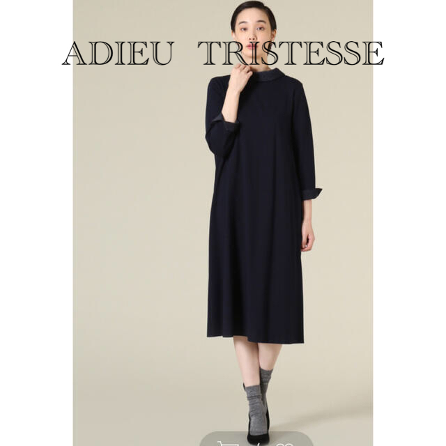 ADIEU TRISTESSE - 新品ADIEU  TRISTESSE ワンピース　ネイビー