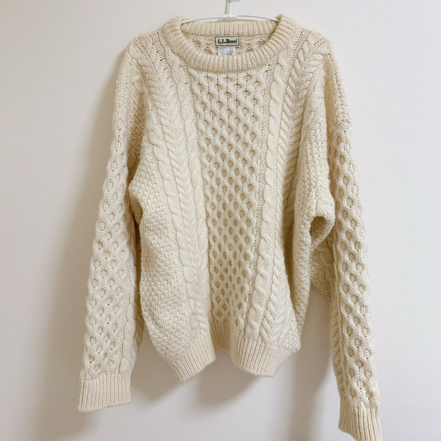 L.L.Bean - LL Bean フィッシャーマン アラン ローゲージ ウール ...