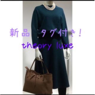 セオリーリュクス(Theory luxe)の新品タグ付　theory luxe ニットセットアップ黒(セット/コーデ)