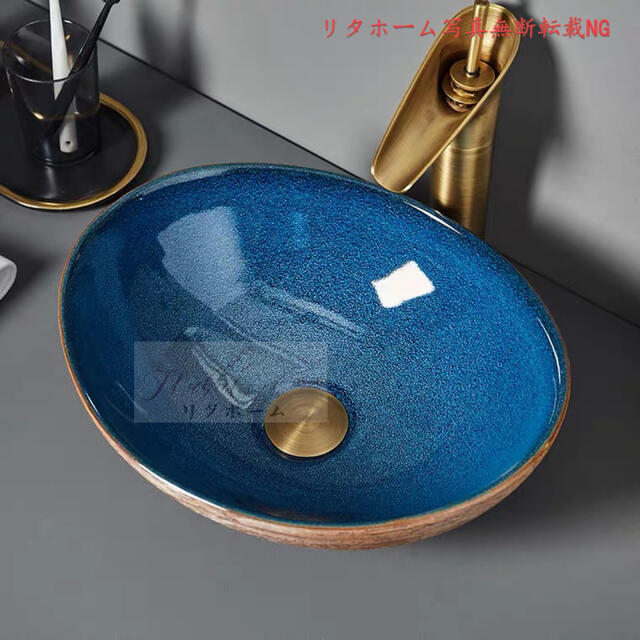 高級洗面台 洗面ボウルセット洗面ボール 陶器 手水鉢 手洗器蛇口 高級洗面台 洗面ボウルセット洗面ボール 陶器 手水鉢 手洗器蛇口