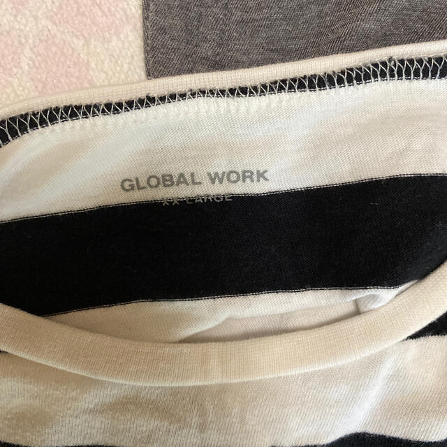 GLOBAL WORK(グローバルワーク)のボーダー3点セット キッズ/ベビー/マタニティのキッズ服男の子用(90cm~)(Tシャツ/カットソー)の商品写真