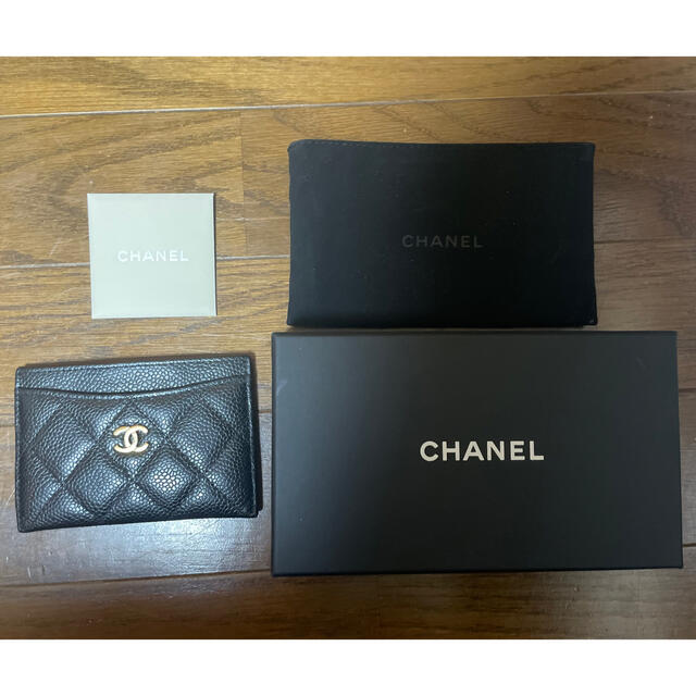 爆買い!】 CHANEL - 新品に近い⭐️CHANELのカードケース黒 財布