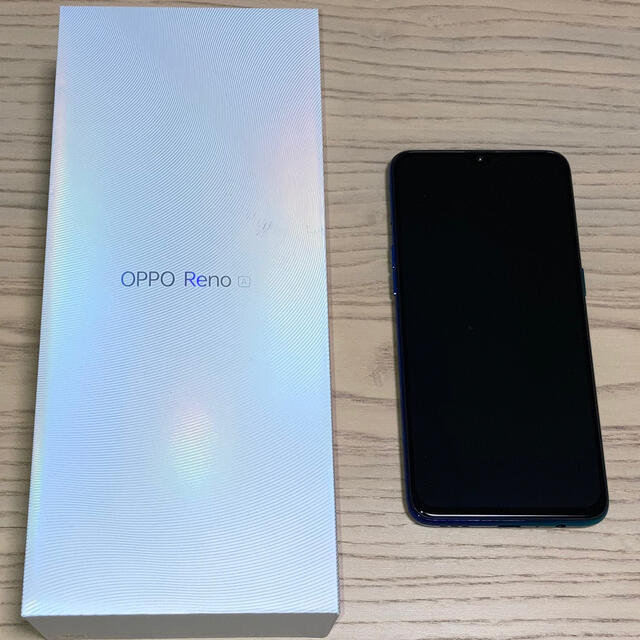 【美品】OPPO Reno A Blue 128GB SIMフリー スマホ